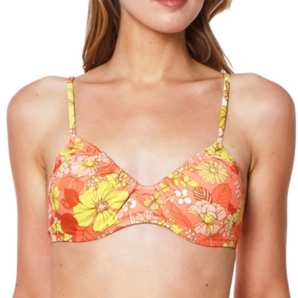 NWT Anthropologie Sanctuary Swim Floral Bathing Suit Top